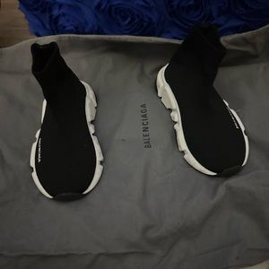- [ ] Balenciaga Kids Speed sock sneakers runners size  7/8 
Authentic